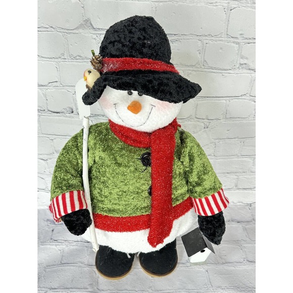 Flowers Inc Balloons 20” Tall & Fat Gardening Birdhouse Standing Snowman - Picture 3 of 12